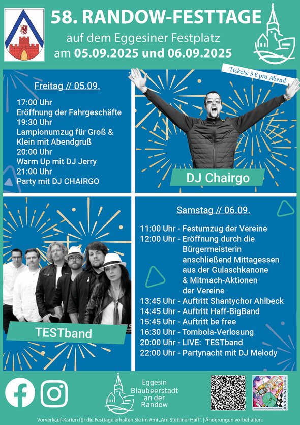 zeigt Programm der Randowfesttage 2025