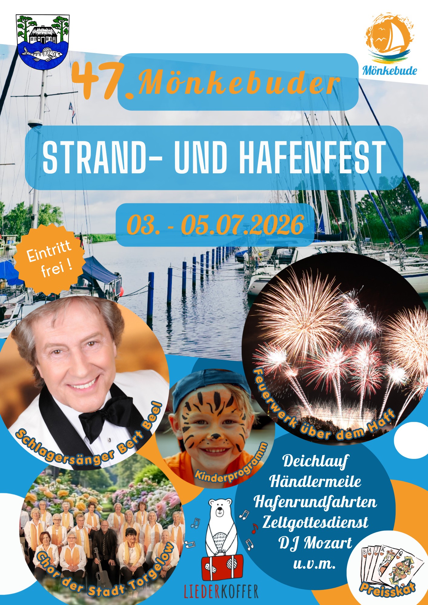 zeigt Veranstaltungsplakat mit Detailinformationen