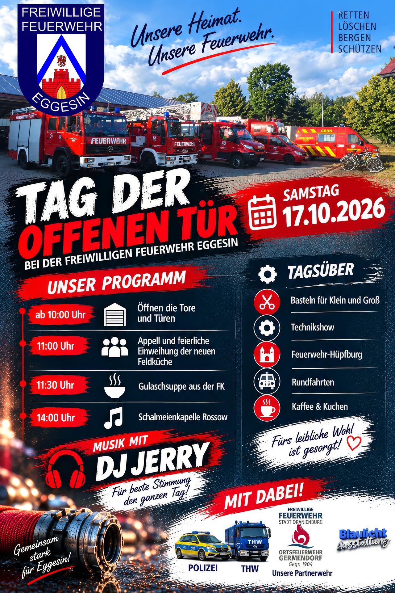 zeigt Veranstaltungsplakat mit Detailinformationen