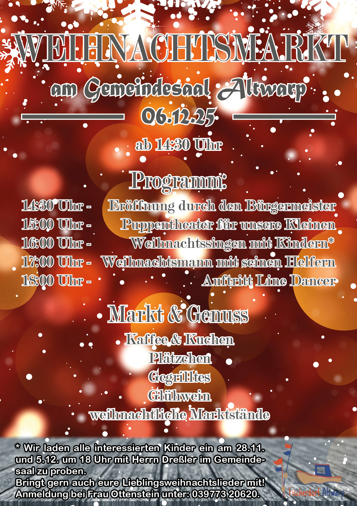 zeigt Veranstaltungsplakat